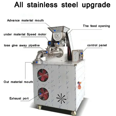 Automatic Electric Noodle & Pasta Maker Pressing Stainless Steel Double Knife Dumplings Cover Manual Making Machine