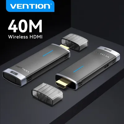 Vention Wireless HDMI TV Receiver 5GHz WiFi Display Projector HD TV Dongle Smart Stick for Android IOS 40m HDMI Wireless Adapter
