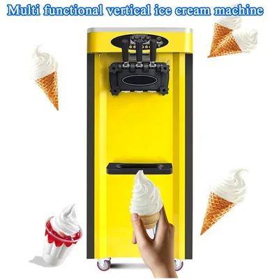 Commercial Cone Softee Softy Ice Cream Frozen Yogurt Soft Serve Making Soft Ice Cream Machine