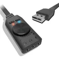 Adattatore convertitore per scheda Audio USB a 7.1 canali Volume esterno USB Audio 3.5mm auricolare Stereo per PC Notebook Desktop