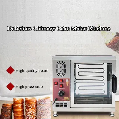 Stainless Steel Hungarian Chimney Cake Oven Kurtos Kalacs Waffle Maker Machine Donut Ice Cream Chimney Cakes Snack Equipment