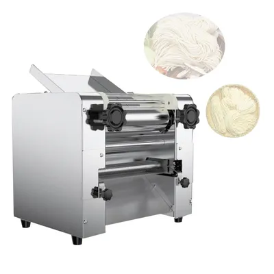 Electric Noodle Press Machine Fresh pasta making Dough Roller Stainless Steel Dumpling Skin Maker Kneading Machine with Knife