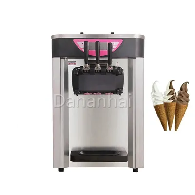 Coffee Shop Desktop Ice Cream Machine Professional Three Flavors High Quality Frozen Yogurt Machine