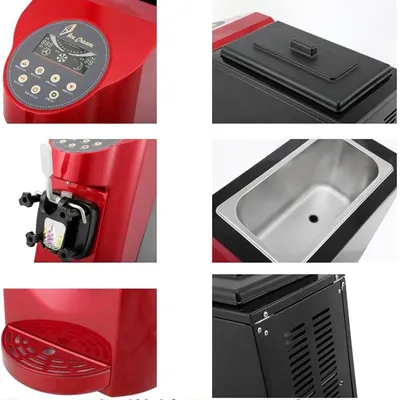 Electric Ice Cream Maker Machine Automatic Yogurt Stainless Steel Mini Commercial Frozen 16L