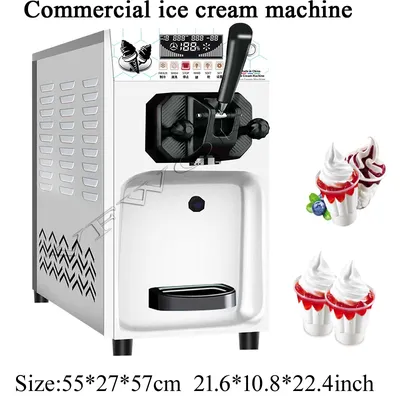Desktop Single-Head Mini Different Shapes Italy Spaghetti Noodle Ice Cream Maker 80W Gelato Soft Pasta Mixing Maker Equipment