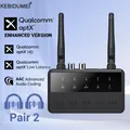 Trasmettitore ricevitore Bluetooth 5.4 aptX HD/LL Adattatore audio wireless AUX RCA a bassa latenza da 3,5 mm Collega due dispositivi Bluetooth