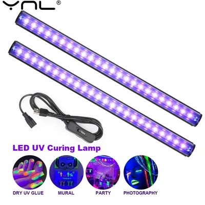 USB UV Light Blacklight T5 T8 UV Blacklight Bar For Fluorescent Party Disco Stage Light T5 Tube UV Strip Lights for Cabinet