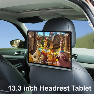 13.3" IPS Car Headrest Monitor Android 13 System 1080P Video player Monitor Wifi HDMI Rear Seat Entertainment 2G RAM+32GB ROM