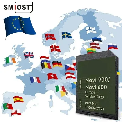 16GB SMIOST Memory SD Maps Vauxhall 600 900 GPS SD Card Navigation Map 2020-2022 for Opel Navi Free Shipping