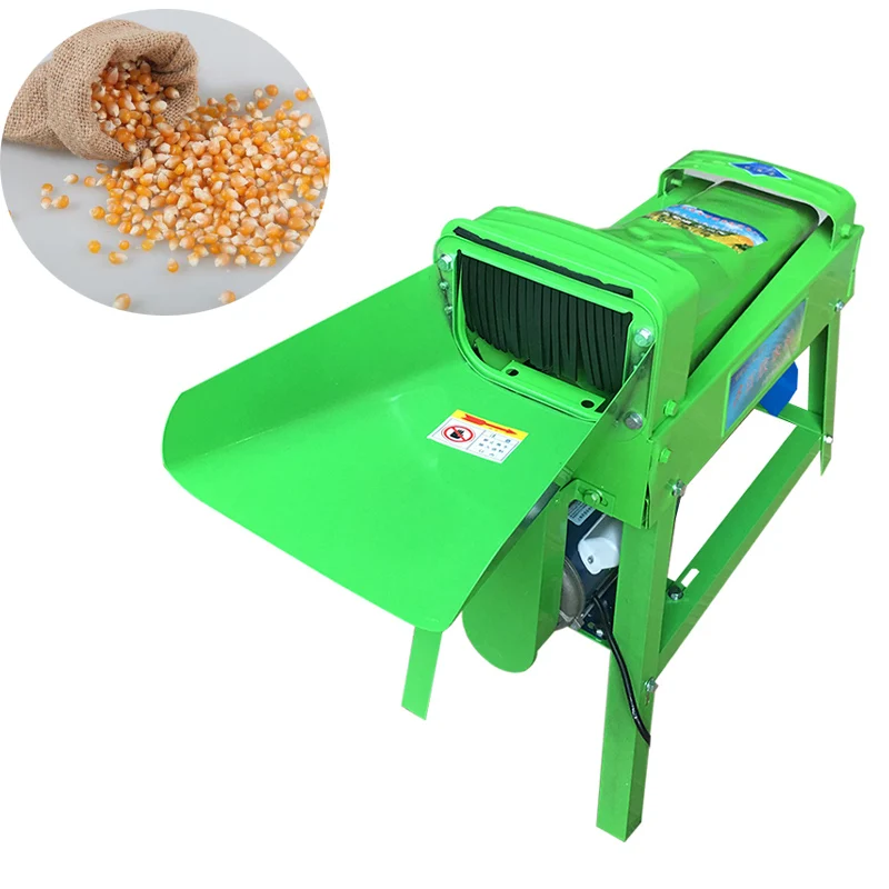 Mini Maize Thresher Machine Removing Corn Cob Seed Separator Threshing Machinery for Home USe