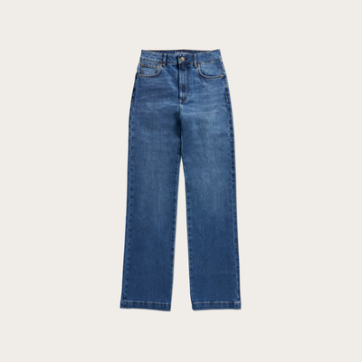 Tecovas Women's Vintage High Rise Jean, Medium Wash, Denim, 25