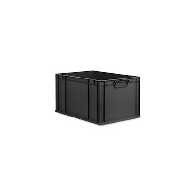 Proregal Eurobox NextGen Grip, HxBxT 32x40x60cm, 65 Liter, Griffe zu, Schwarz, Eurobehälter, Transportbehälter Image