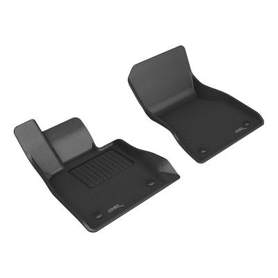 3D Mats USA Floor Made of Rubber Black Molded Liner, Front Row, Limited Warranty L1BM15411509