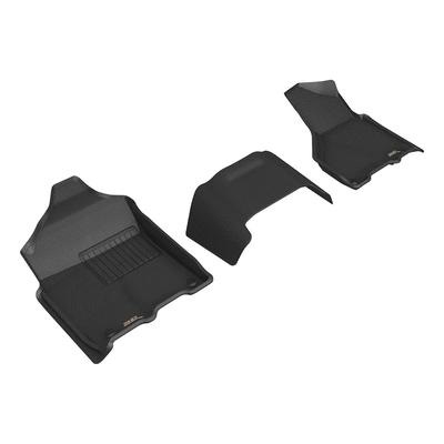 3D Mats USA Floor Made of Rubber Black Molded Liner, Front Row, Limited Warranty L1DG03611509
