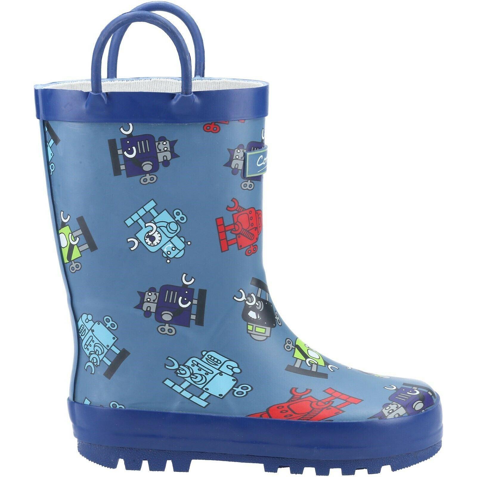 Cotswold Kids Unisex Childrens/kids Puddle Robot Wellington Boots (blue) Rubber - Size UK 7 Infant | Cotswold Sale | Discount Designer Brands