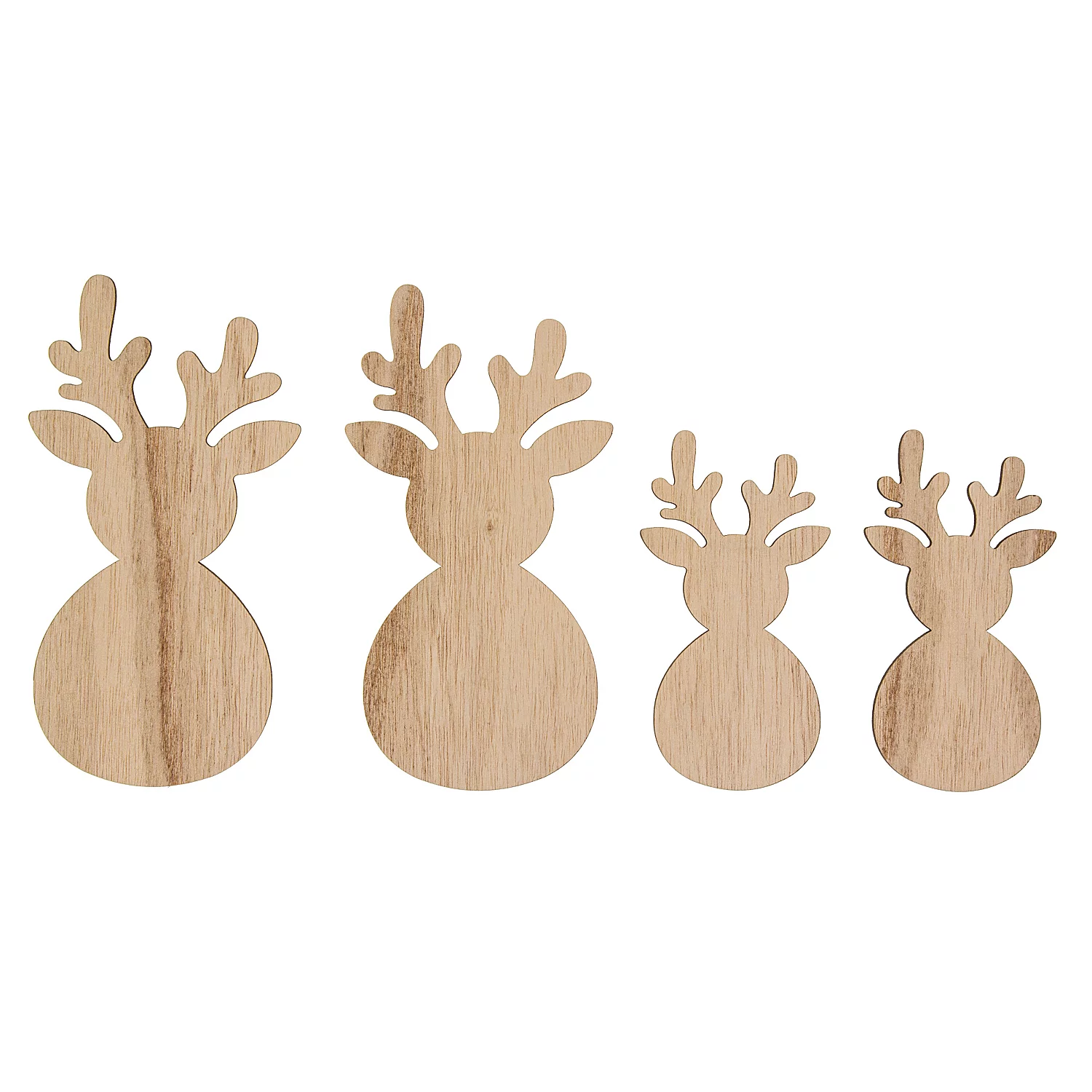 Rentiere aus Holz, 4 Stück Image