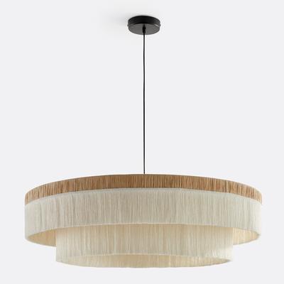 Signatures Kavi 86cm Diameter Fringed Raffia Ceiling Light