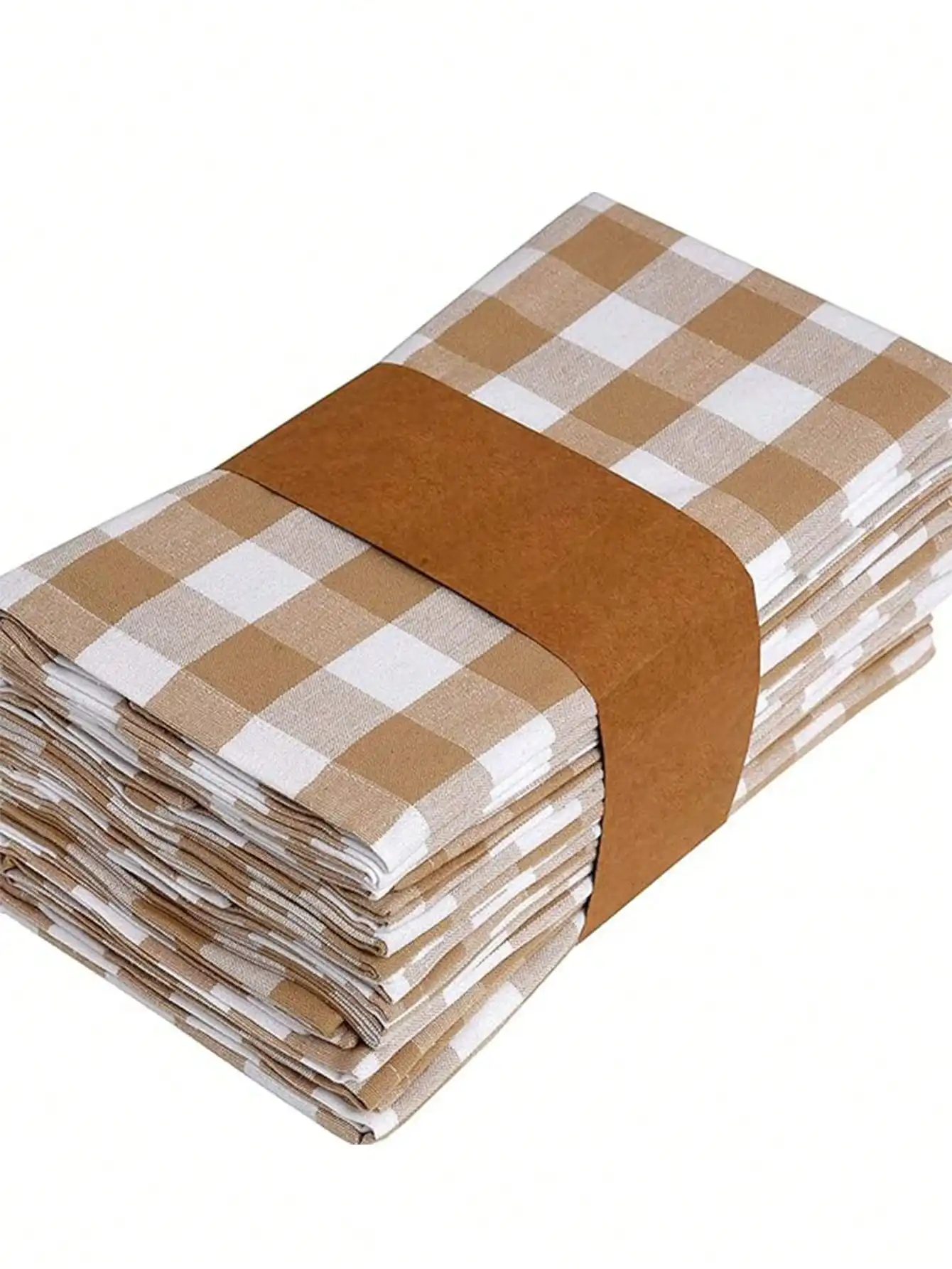 Das moderne, minimalistische, karierte Polyester eignet sich für Party, Bankett, Restaurant, Küche, Café, Tischdekoration, Stoff, Servietten Image