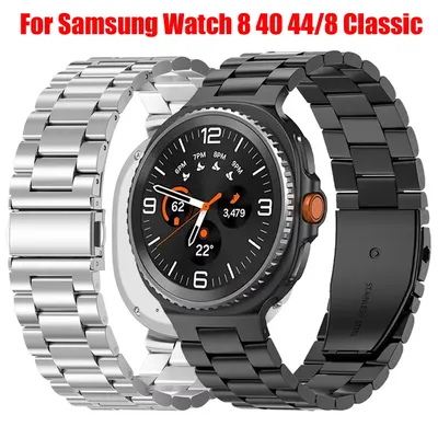 Für Samsung Uhr 8 40mm 44mm Armband Edelstahl Business Correa Für Galaxy Uhr 8 Klassische 46mm LTE Smartwatch Armband
