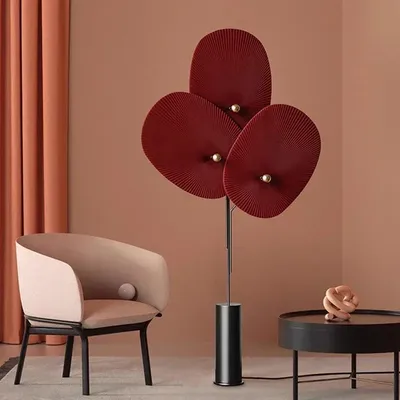 Modern Nordic Minimalism Fan Shaped Sofaside Floor Lamp Homestay Living Room Designer Lamps Bedroom Home Lighting Decor Fixtures