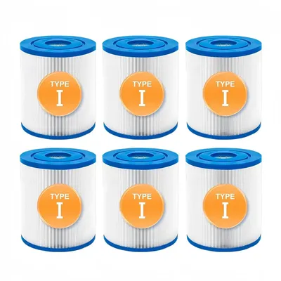 Type I Filter Cartridge for Bestway Pool Size 1, Hot Tub Filter for Bestway Swimming Pool and Spa Filter, Pool Cleaning Filter