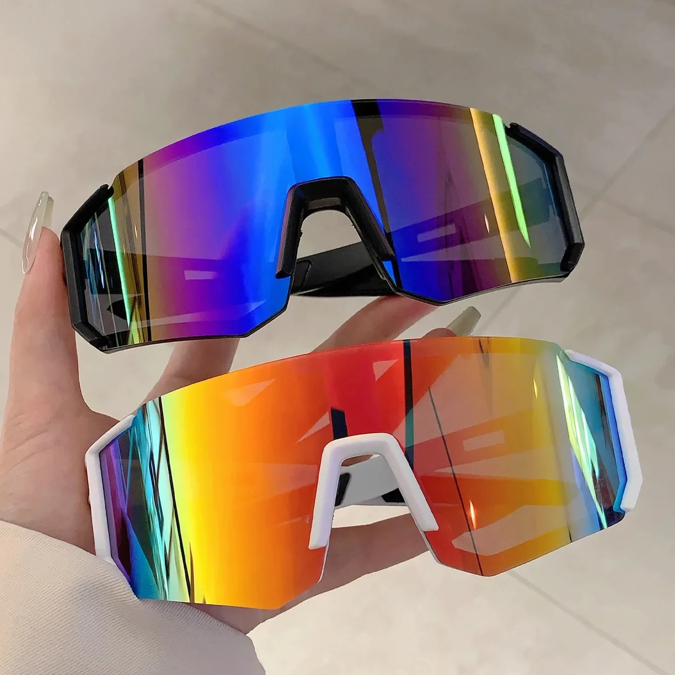 2025 Outdoor Sport Goggle Sonnenbrille Frauen Für Männer Luxus Marke Designer Vintage Sonnenbrille Beliebte Punk Skifahren Winddicht Schatten Image