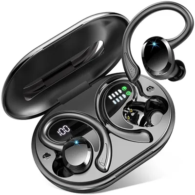 Kabellose Ohrhörer, Bluetooth 5.3-Ohrhörer, Stereo-Bass, In-Ear-Mikrofon mit Geräuschunterdrückung, IP7 wasserdicht, Sport, 40-Stunden-Wiedergabe. Image
