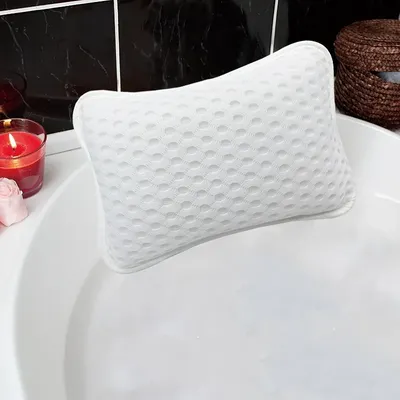 1pc Bathtub Pillow, Suitable for Bathtubs and Hot Tubs, Provides Support for The Head and Neck, Machine Washable Spa Accessories