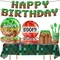 Cartoon Birthday Party Decoration Tableware Cups Plates Napkins Tablecloth Gift Bags Children's Theme Birthday Party Supplies