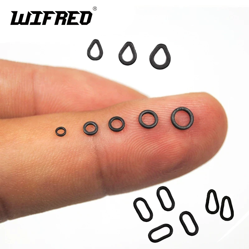 [30PCS] Flacher, runder, mattschwarzer O-Ring für Karpfenangeln, Terminal-Endgerät, Zubehör, 2 mm, 2,5 mm, 3,1 mm Tippet-Rig-Ring Image