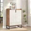 Moderner Schuhschrank für den Eingangsbereich, 25 Paar Schuhschrank mit Türen, 5-stufiger Schuh-Organizer aus Holz für Schlafzimmer und Wohnzimmer