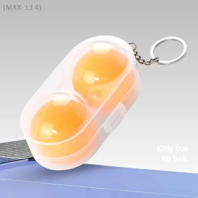 {MAX-114} Tischtennis Hartschale Transparente Kunststoffverpackung Spot Tischtennis Schutzbox Doppelte tragbare Aufbewahrungsbox Image
