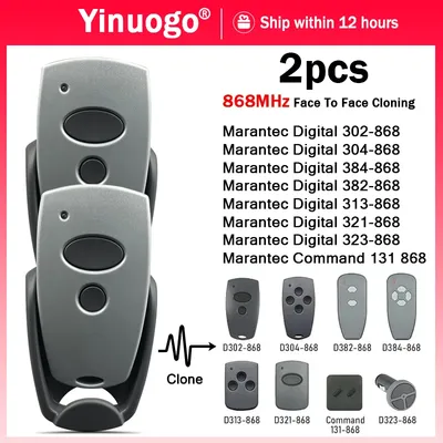Marantec 868MHz Remote Control 100% Clone MARANTEC Digital 302 304 382 384 313 321 323 868 Handheld Transmitter