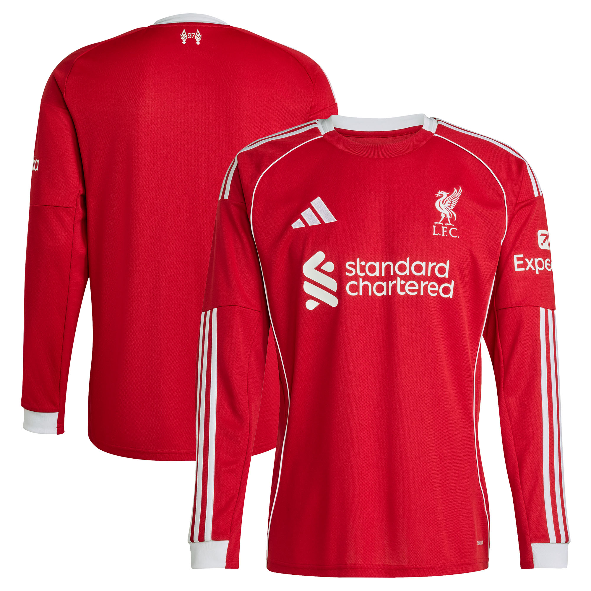 Liverpool adidas Home Shirt 2025-26 – Langarm Image