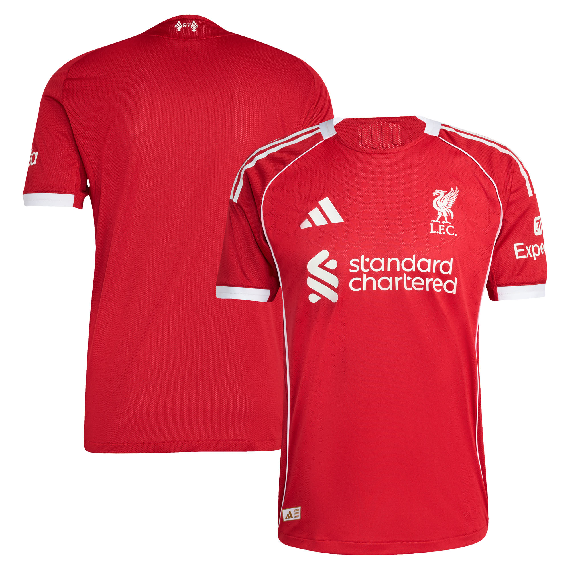 Liverpool adidas Heim-Authentizitätstrikot 2025-26 Image