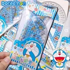 4 pezzi set di strumenti per righello Doraemon per ragazzi e ragazze, materiale per il ritorno a scuola, cartoni animati, misurazione matematica, goniometri, regali