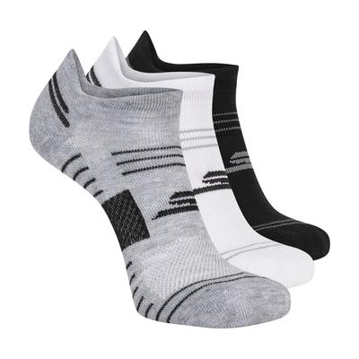 Skechers 3 Pack Men's Performance Low Cut Running Heel Tab Socks | Size Large | Dark Gray | Polyester