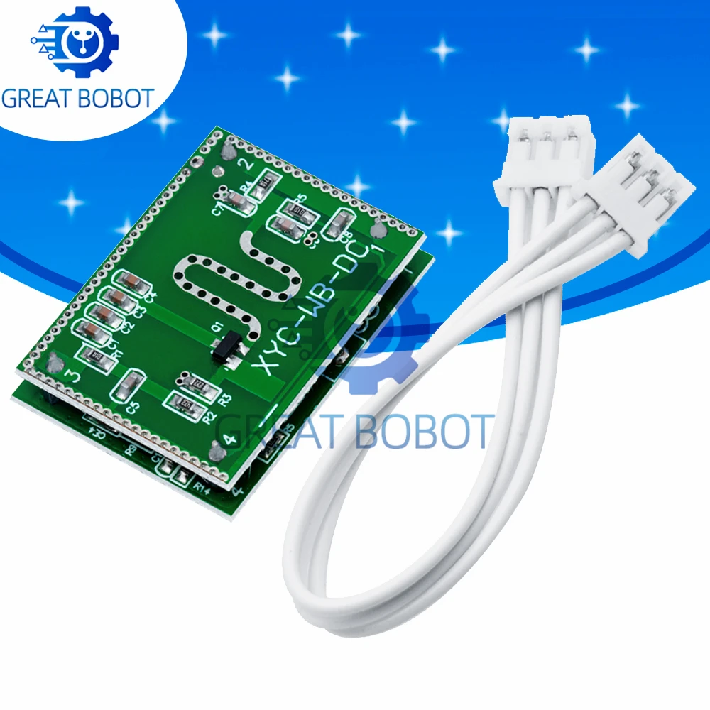 BS 5,8 GHz Mikrowellenradarsensor: Ultrastarker Anti-Jamming, 6–9 m Erkennung, 3,3–20 V DC Smart Switch-Modul für die Heimbedienung Image