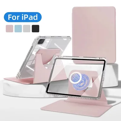 Für iPad Air 5 4 10. 10.9 Hülle Neue iPad Air 11 11th Pro 11 13 3 9.7 Cover 10.2 7th 8th 9th Gen 360 ° Zubehör für Rotationsschalen