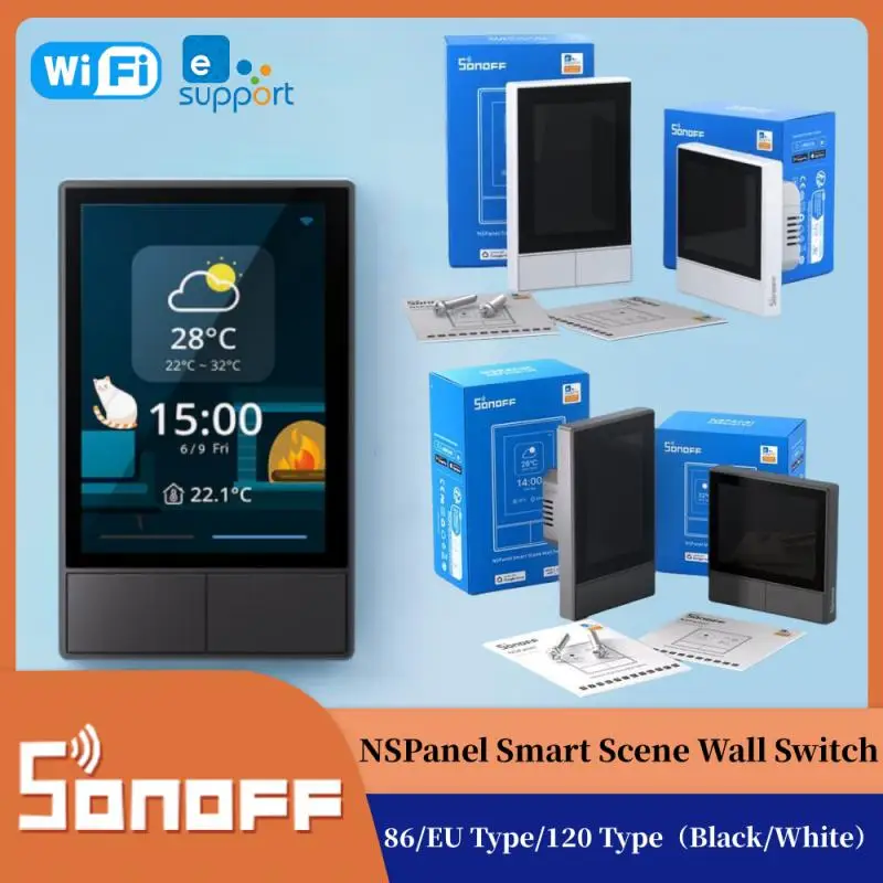 SONOFF NSPanel 86/120 Smart Scene Wandschalter WiFi Smart Home Integration Panel Home Automation Thermostat Unterstützung Alexa Google Image