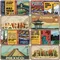 National Landmark Poster targa per auto Retro France New York Australia Metal Tin Signs Wall Decor Garage Car Club