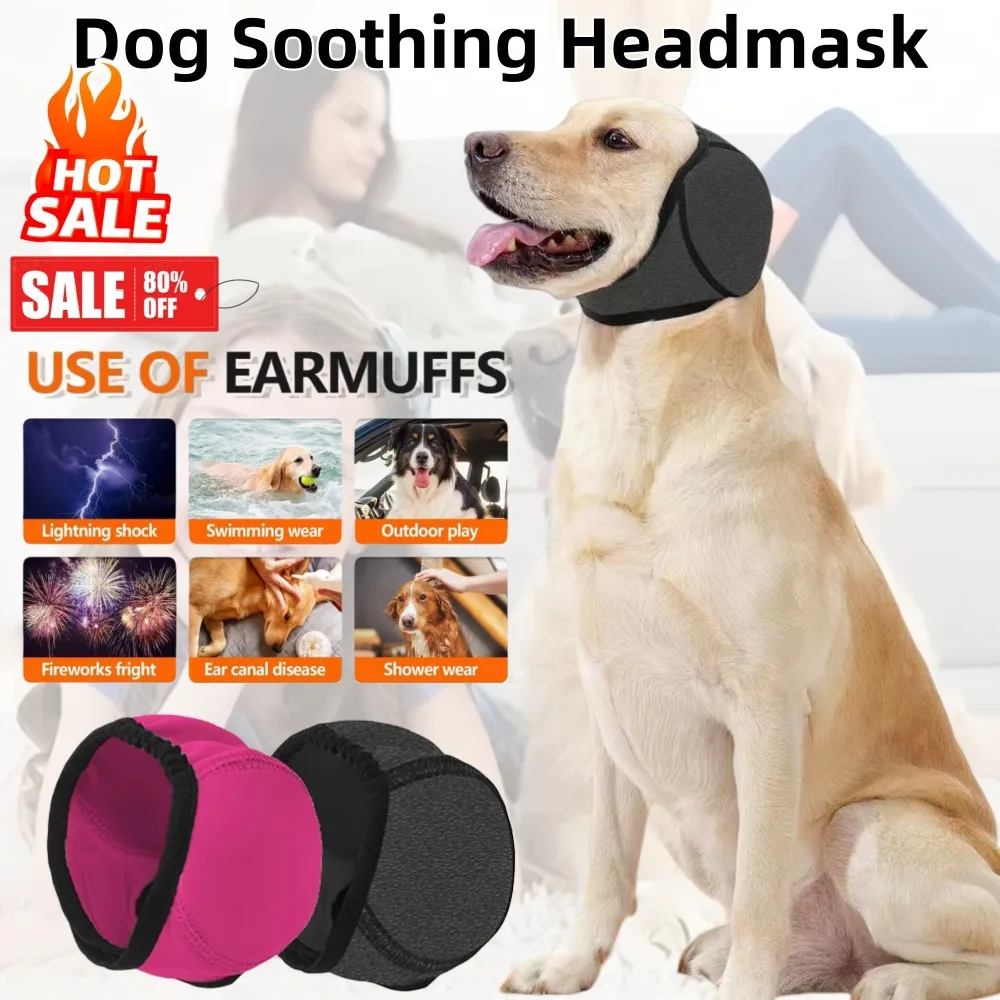 1PCAdjustable Hund Ohr Abdeckungen Lärm Reduktion Hund Ohrenschützer Anti-lärm Haustier Ohrenschützer für Kleine Große Hunde wasserdichte Haustier Headcover Image
