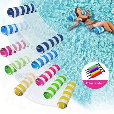 1PC Inflatable Float Hammock floaties for adults Perfect for Poolside Lounging This Summer Water Play Accessories