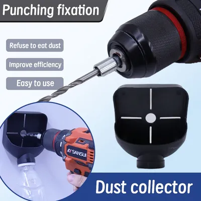 Drill Dust Collector Dust Collecting Bowl For Drill Holes Easy To Install Home Improvement Tools For Home Crafts Construction