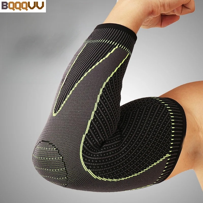 1 Stück elastische Ellbogens tütze Arm Sport Unterstützung Ellbogen Sport Sicherheit, atmungsaktive Arm manschette Ellbogens chützer Kompression für Basketball Image