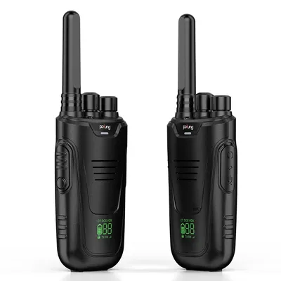 2PCS POFUNG T11 Walkie Talkie FRS 16CH VOX Long Range Rechargable Portable USB Charger Two Way Radio For Camping Trip F22