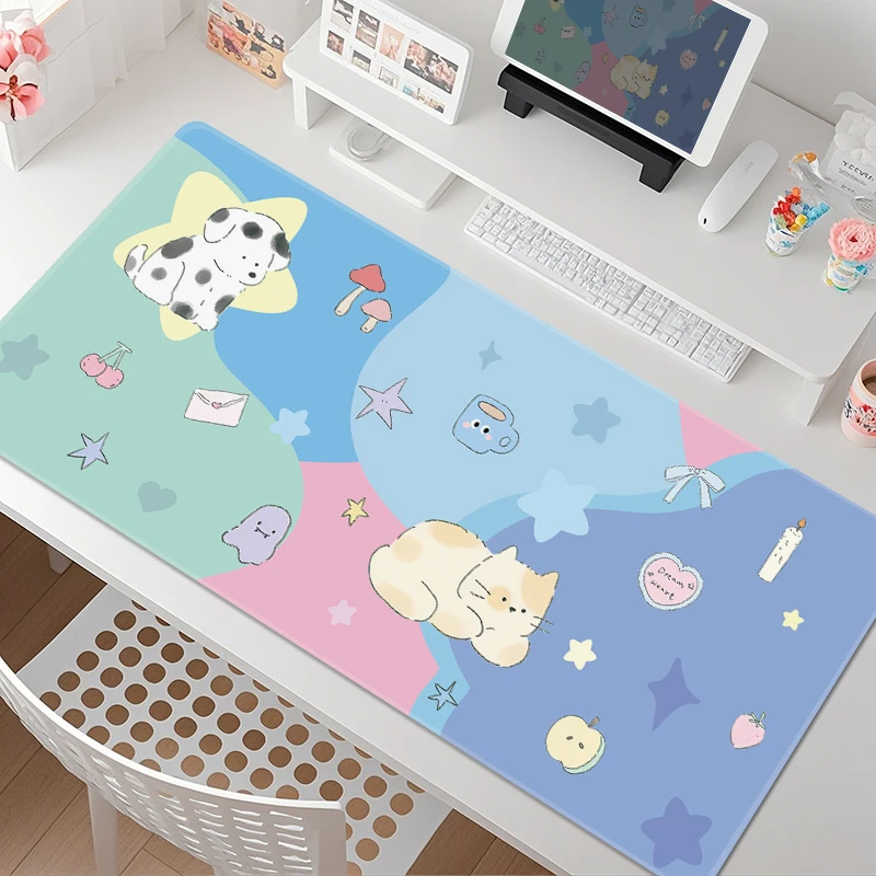 Niedliches Welpen-Mauspad, übergroße, hochwertige Büroarbeitsplatz, Computertastatur, Tischunterlage Image