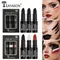 Three Lipstick Set Velvet Matte Whitening Lipstick Long-Lasting Non-Drying Black White Red Waterproof and Sweat-Proof European and American Style Lipstick Set