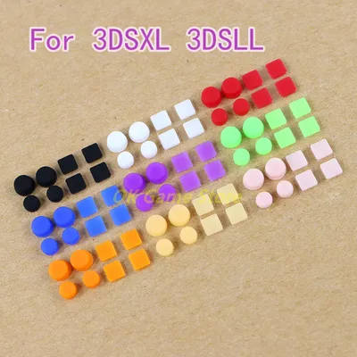 1set Housing shell screw feet cover pad for 3DSLL 3DSXL screw rubber feet dust plug for 3DS XL LL game Console accessories