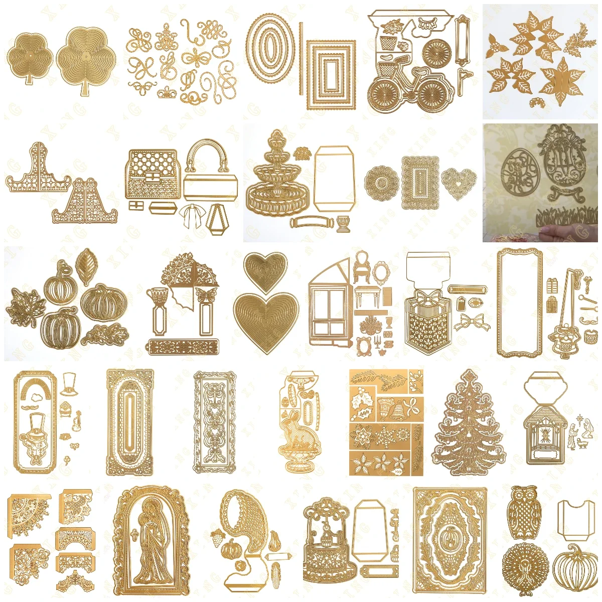 New Flowers Easter Egg Cut and Emboss Metal Cutting Dies Template DIY Scrapbook Album Paper Card Decoration Embossing Craft Cut